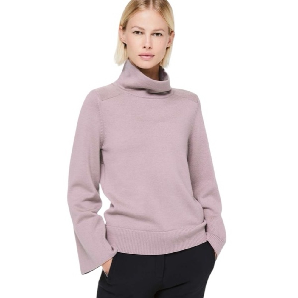 Lululemon City Trek Turtleneck Smoky Blush Merino Wool